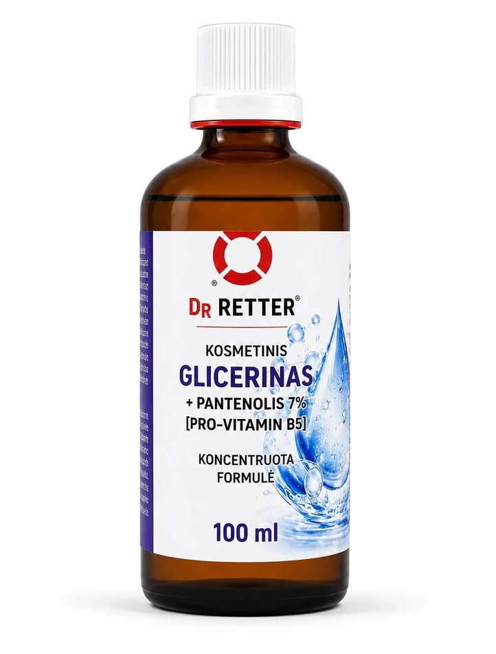Dr Retter Ec Glicerinas kosmetinis su pantenoliu 7% Dr.Retter®, 100 ml
