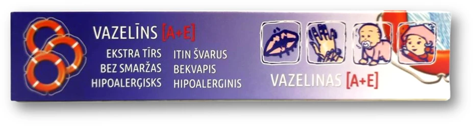 Dr Retter Ec Kosmetinis vazelinas su vitaminais A+E Gelbėjimo ratas®, 45g.