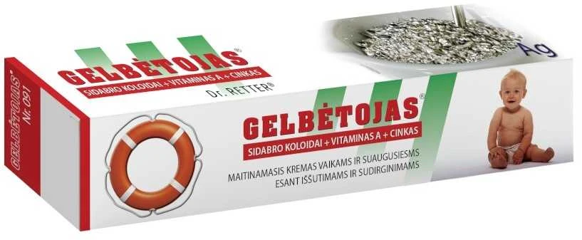 Dr Retter Ec Kūno kremas su sidabro koloidais ir pieno lipidais Gelbėtojas®, 50g.