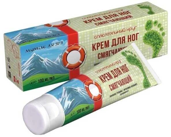 Dr Retter Ec Minkštinamasis pėdų kremas su mumijo ir arbatmedžiu, Gelbėjimo ratas®, 100 ml.