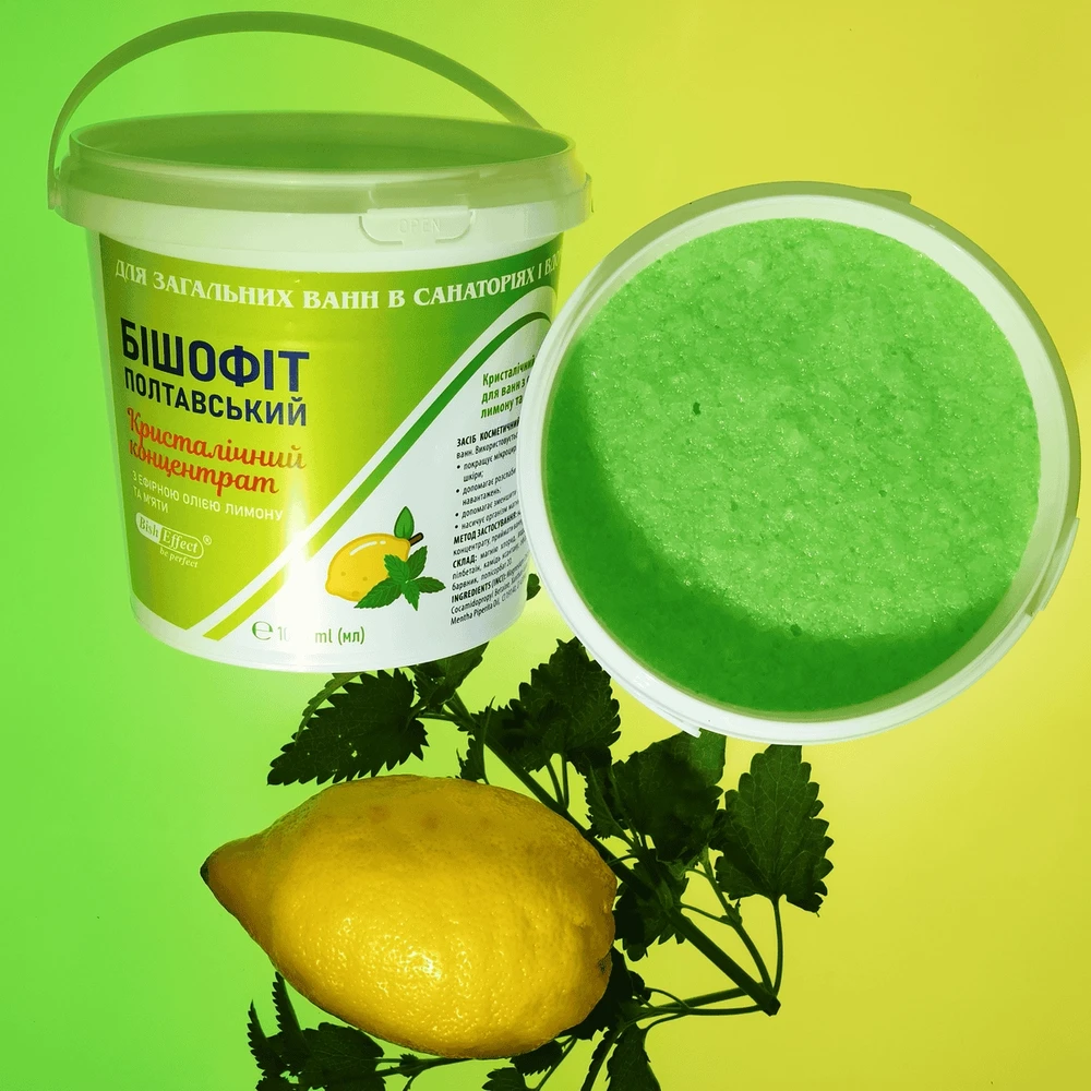 Žardin Kosmetik Kristalinis vonios koncentratas Poltavos Bišofitas su citrinų ir mėtų eteriniais aliejais, 1000 ml