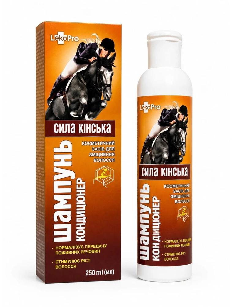 Lekopro Stiprinamasis šampūnas-kondicionierius Horse Power, 250 ml