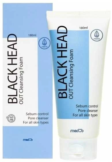 Medb Co Kreminis putojantis prausiklis valantis inkštirus Juodas Head MedB, 180ml