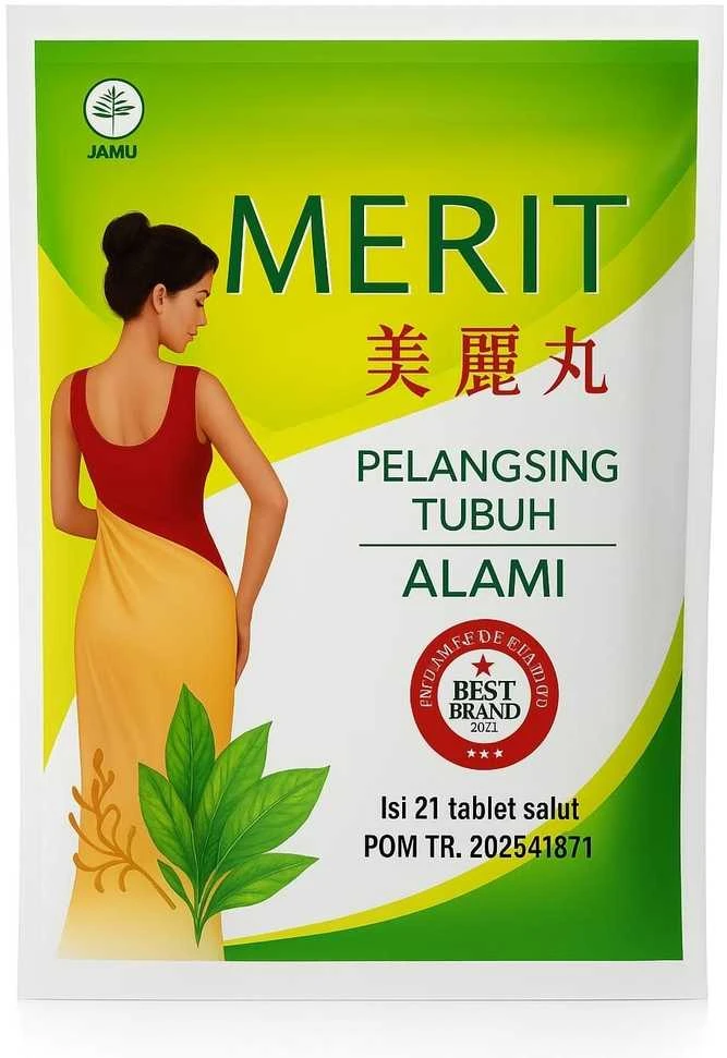 Merit indonezijos lieknėjimo tabletės 500 mg, 21 tabletė