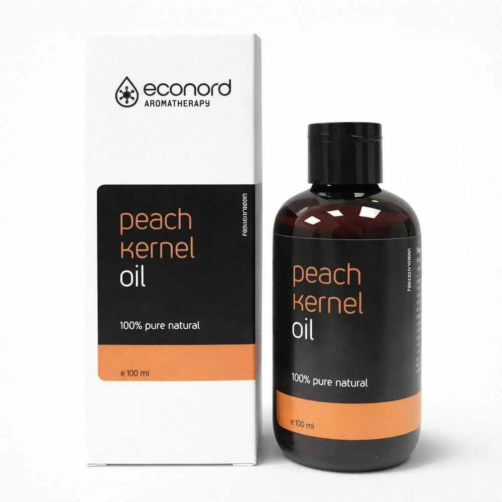 Pagaminta ES pagal Baltkontrakt užsakymą Persikų kauliukų aliejus Econord, 100ml
