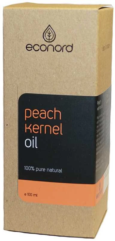 Pagaminta ES pagal Baltkontrakt užsakymą Persikų kauliukų aliejus Econord, 100ml