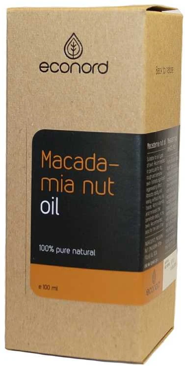 Pagaminta ES pagal Baltkontrakt užsakymą Makadamijų riešutų aliejus Econord, 100ml