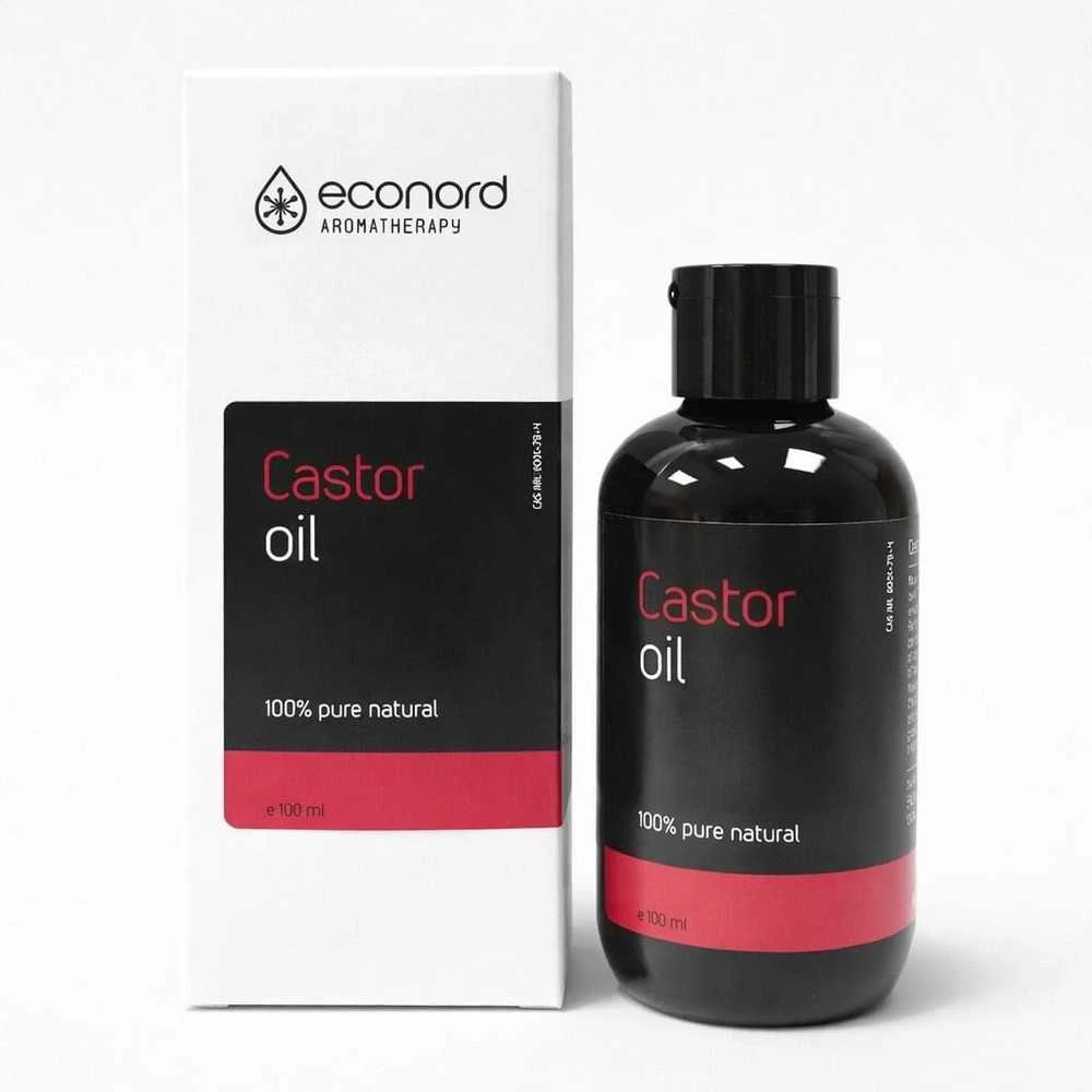 Pagaminta ES pagal Baltkontrakt užsakymą Ricinos kosmetinis aliejus Econord, 100ml