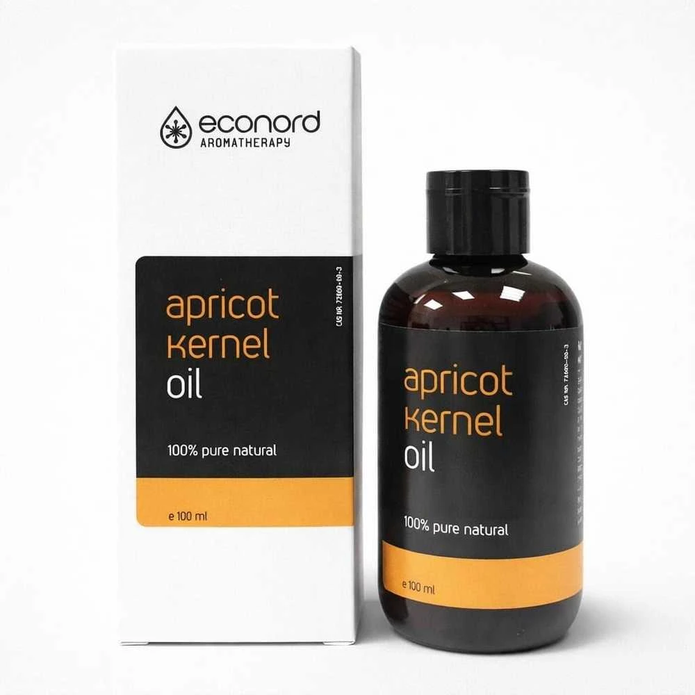 Pagaminta ES pagal Baltkontrakt užsakymą Abrikosų kauliukų aliejus Econord, 100ml