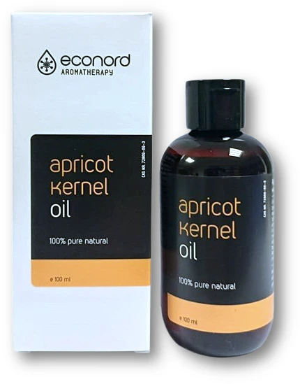 Pagaminta ES pagal Baltkontrakt užsakymą Abrikosų kauliukų aliejus Econord, 100ml