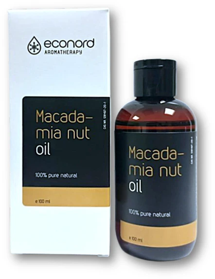 Pagaminta ES pagal Baltkontrakt užsakymą Makadamijų riešutų aliejus Econord, 100ml