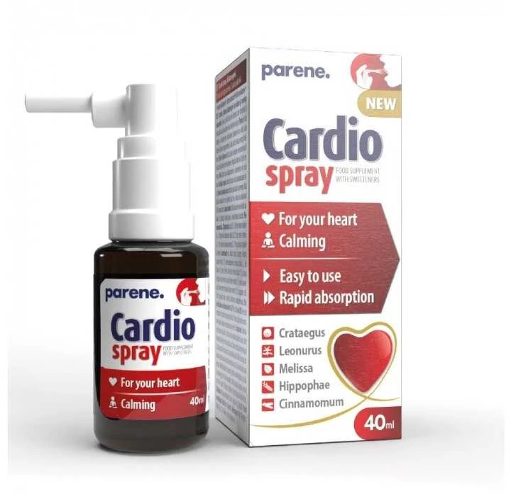 Paira Cardio Purškiklis, maisto papildas su saldikliais, 40 ml.