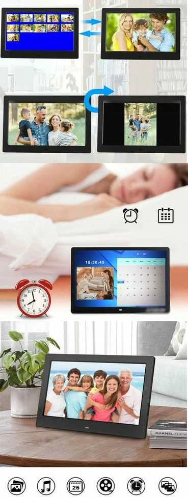 10" IPS HD skaitmeninis nuotraukų rėmelis