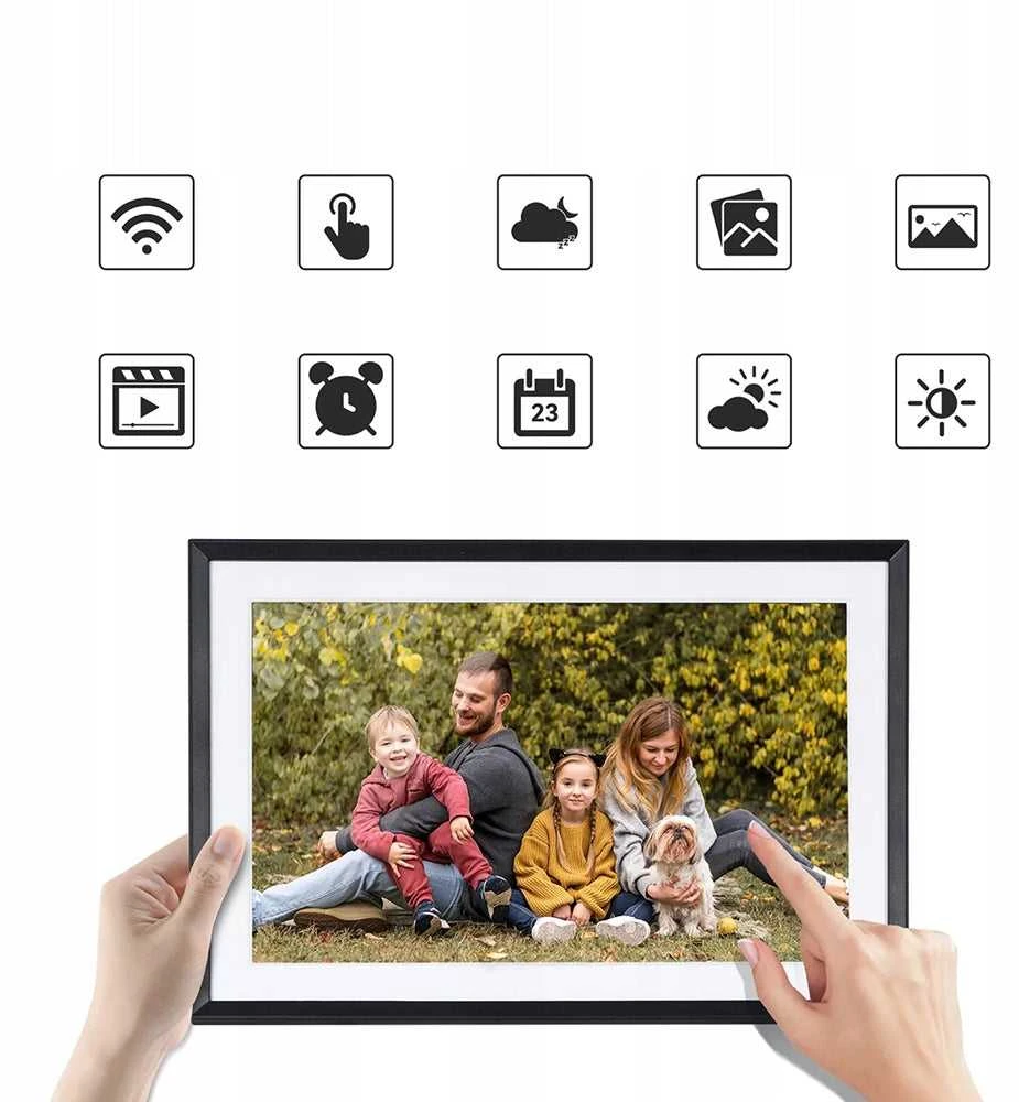 10" WiFi skaitmeninis nuotraukų rėmelis su video ir 32GB