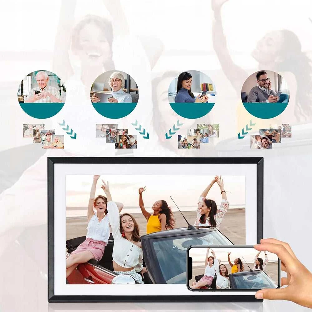 10" WiFi skaitmeninis nuotraukų rėmelis su video ir 32GB