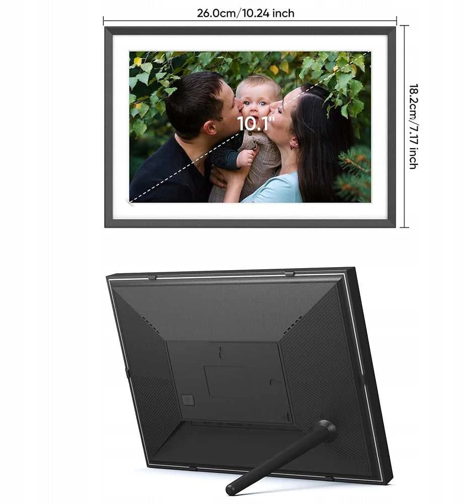 10" WiFi skaitmeninis nuotraukų rėmelis su video ir 32GB