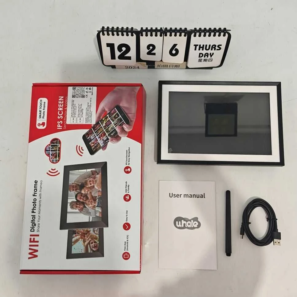 10" WiFi skaitmeninis nuotraukų rėmelis su video ir 32GB