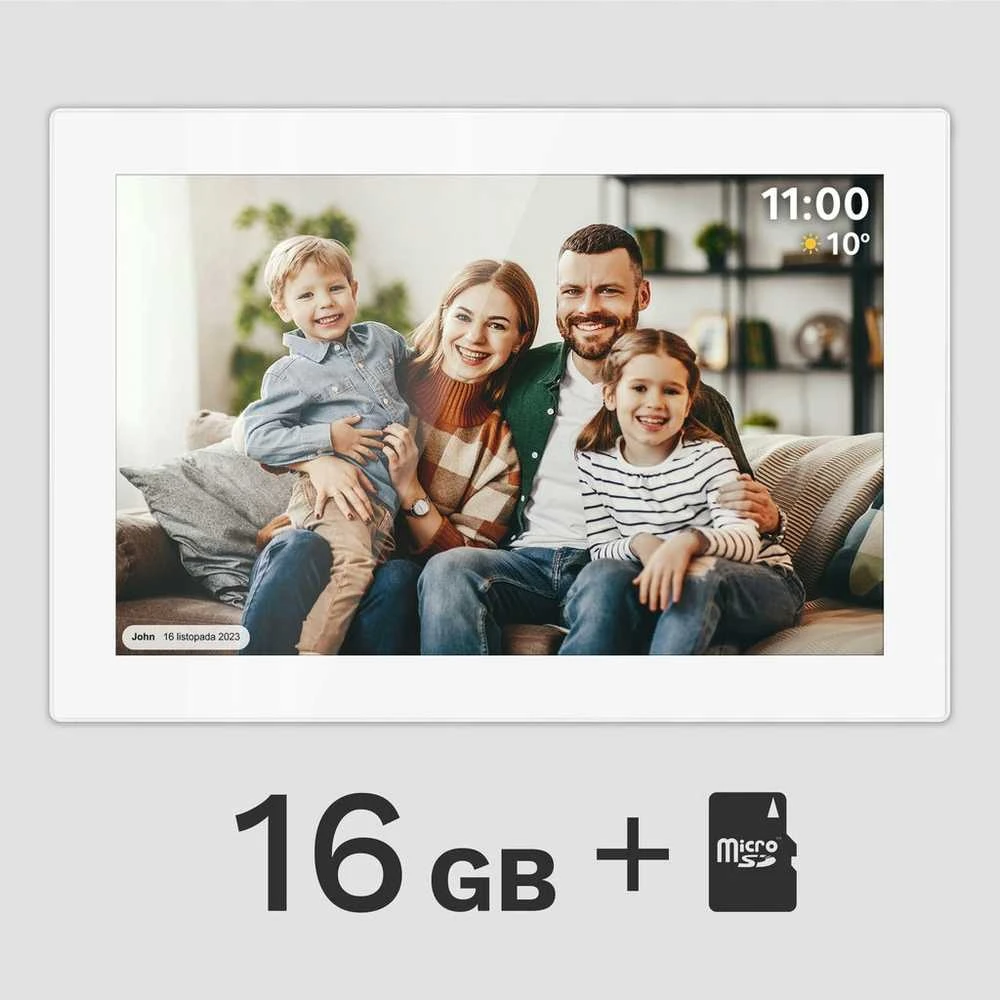 10.1" FRAMEO WiFi skaitmeninis nuotraukų rėmelis