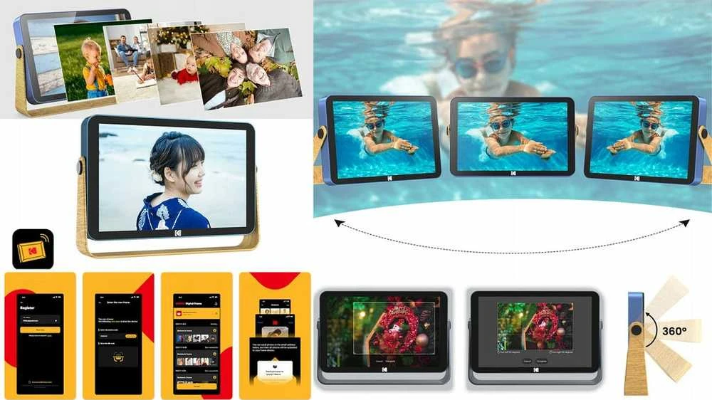 10.1" mėlynas WiFi skaitmeninis nuotraukų rėmelis RWF-108V