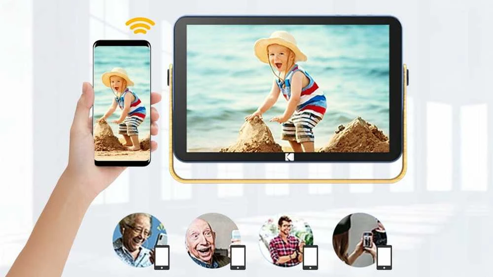 10.1" mėlynas WiFi skaitmeninis nuotraukų rėmelis RWF-108V