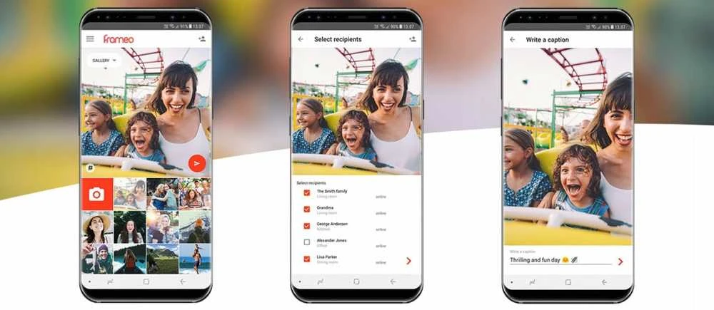 10.1" rožinis skaitmeninis nuotraukų rėmelis su WiFi