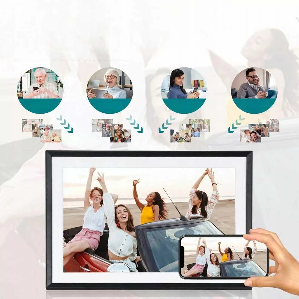 10.1" WiFi IPS jutiklinis nuotraukų rėmelis 32GB