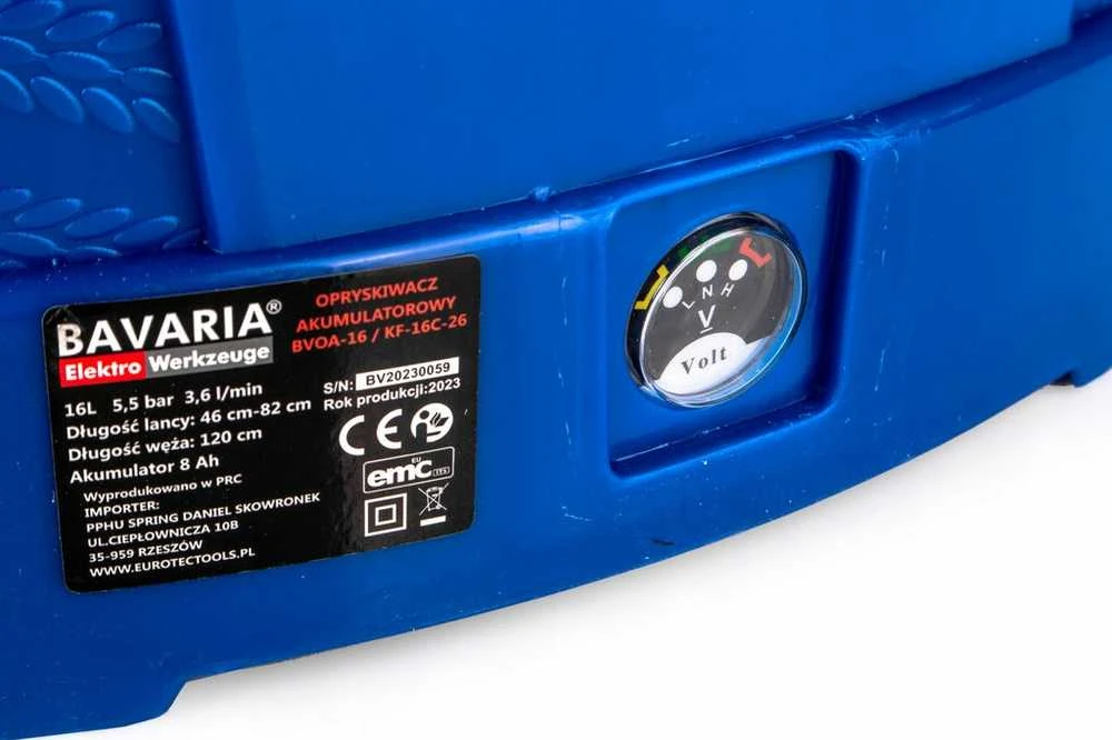 16L akumuliatorinis elektrinis kuprinis purkštuvas