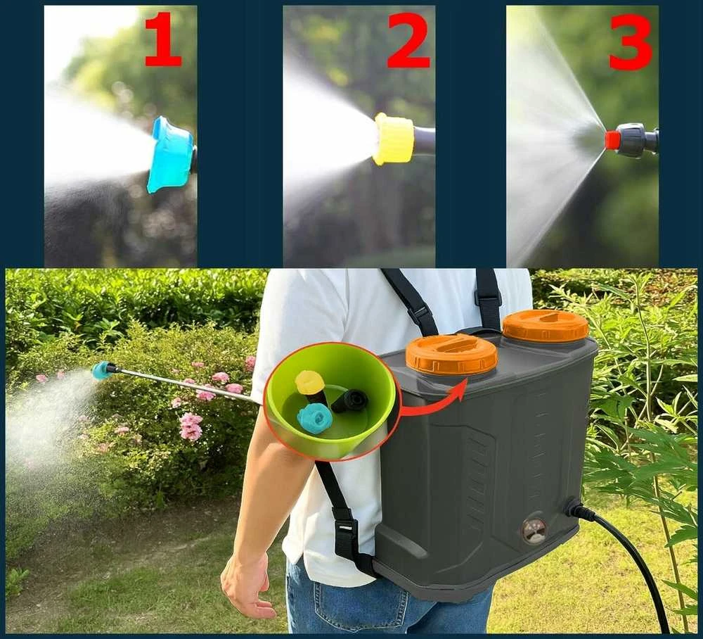 16L akumuliatorinis purkštuvas 12V sodui