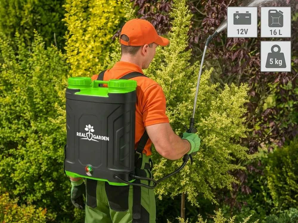 16L akumuliatorinis purkštuvas 12V sodui
