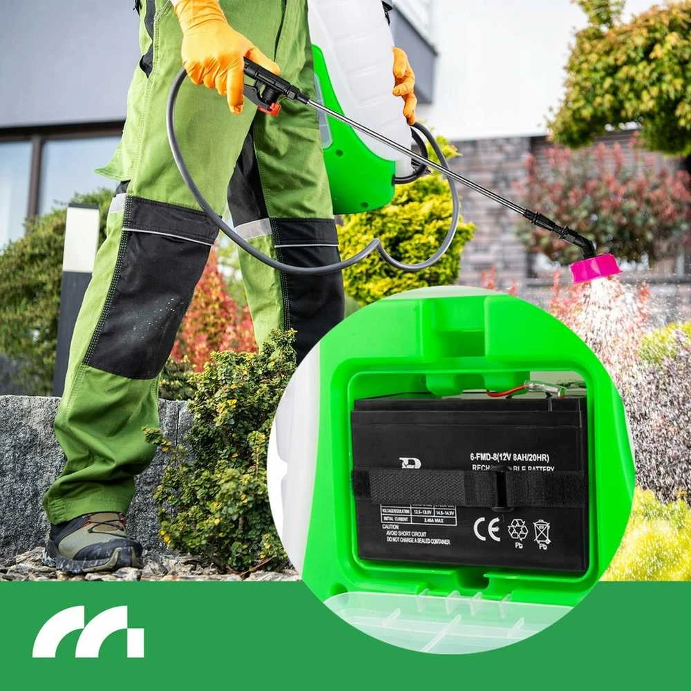 18L elektrinis akumuliatorinis sodo purkštuvas kuprinė