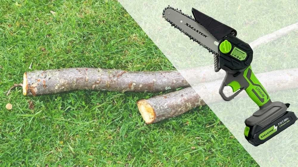 6 colių akumuliatorinis mini grandininis pjūklas