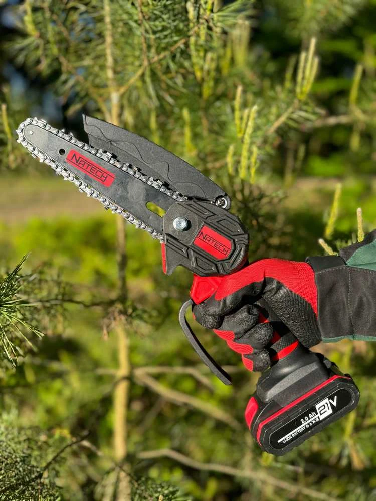 6 colių NATECH 2.0 elektrinis mini grandininis pjūklas