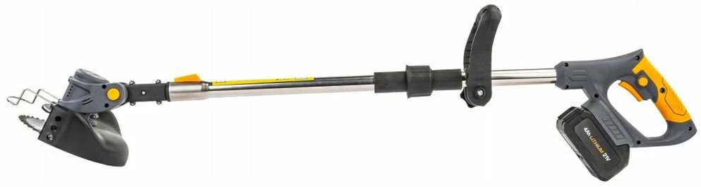 Akumuliatorinė krūmapjovė su ratukais, 2x 4Ah 21V rinkinys