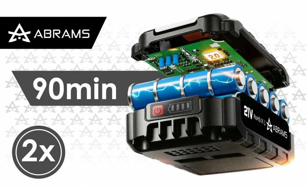 Akumuliatorinis bešepetėlinis trimeris 2x 4Ah