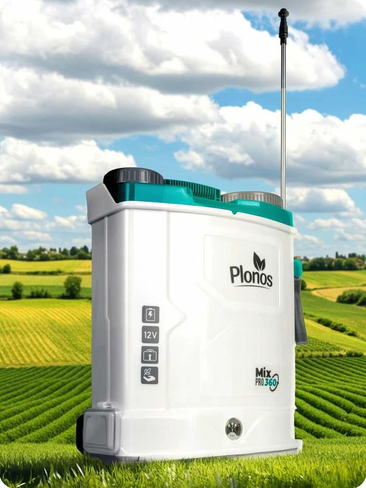 Akumuliatorinis kuprinis purkštuvas sodui