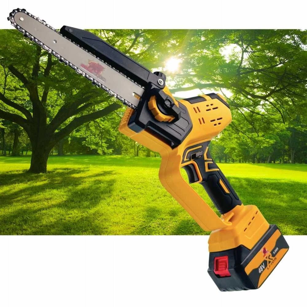 Akumuliatorinis mini grandininis pjūklas 20 cm 48V 5Ah