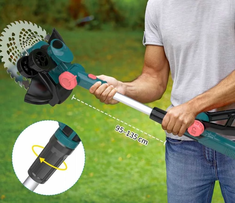 Akumuliatorinis trimeris 4 in 1 su priedais
