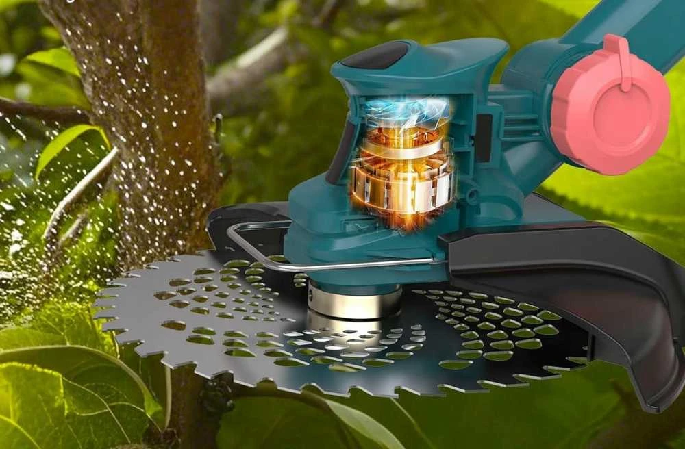 Akumuliatorinis trimeris 4 in 1 su priedais