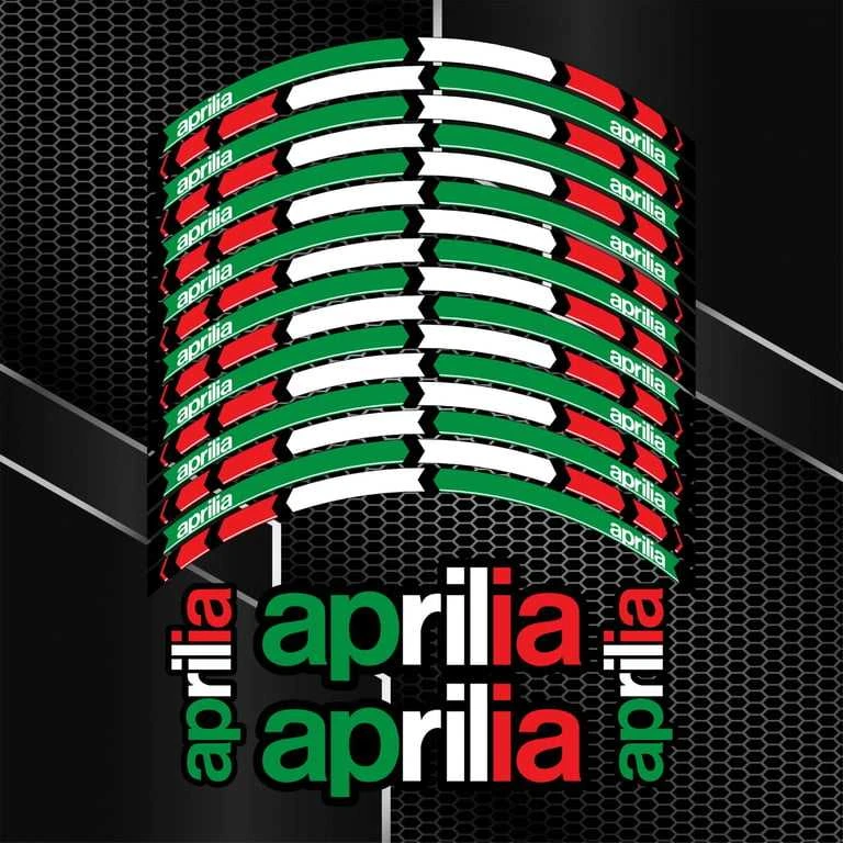 Aprilia ITALY universalus ratlankių lipdukų rinkinys