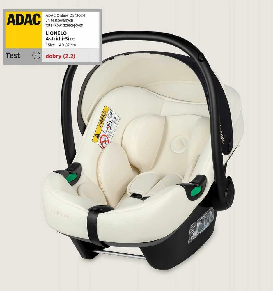 Lionelo Automobilinė kėdutė 0-13 kg ADAC