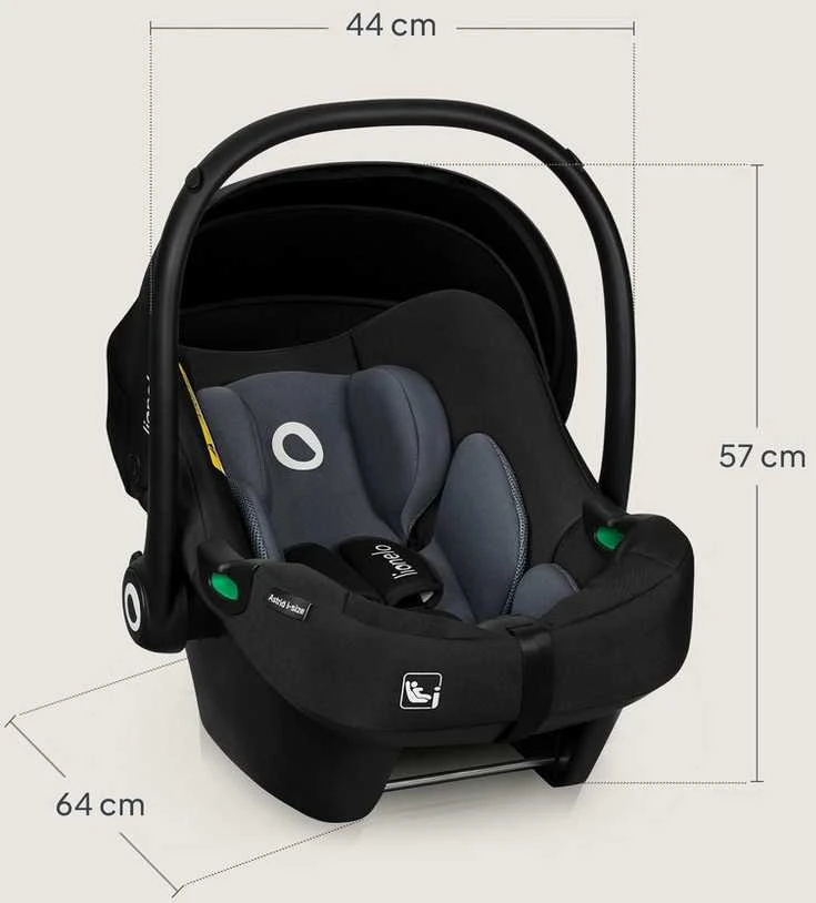 Lionelo Automobilinė kėdutė 0-13 kg ADAC juoda