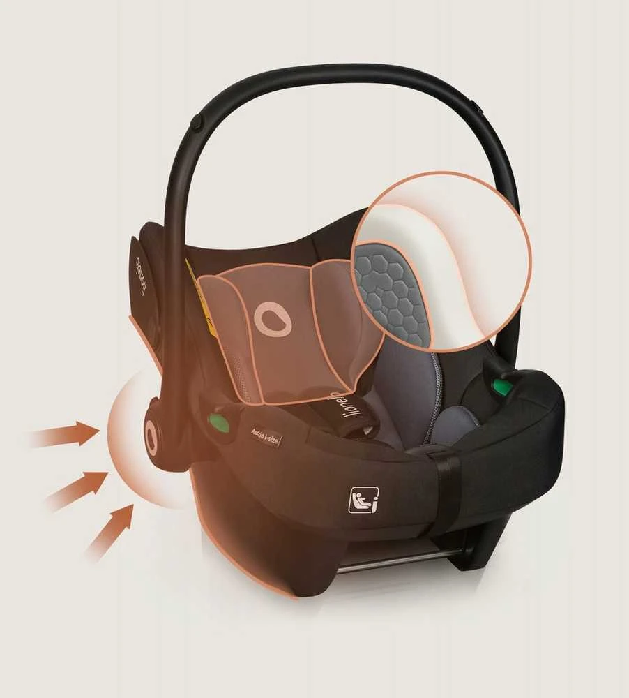 Lionelo Automobilinė kėdutė 0-13 kg ADAC juoda