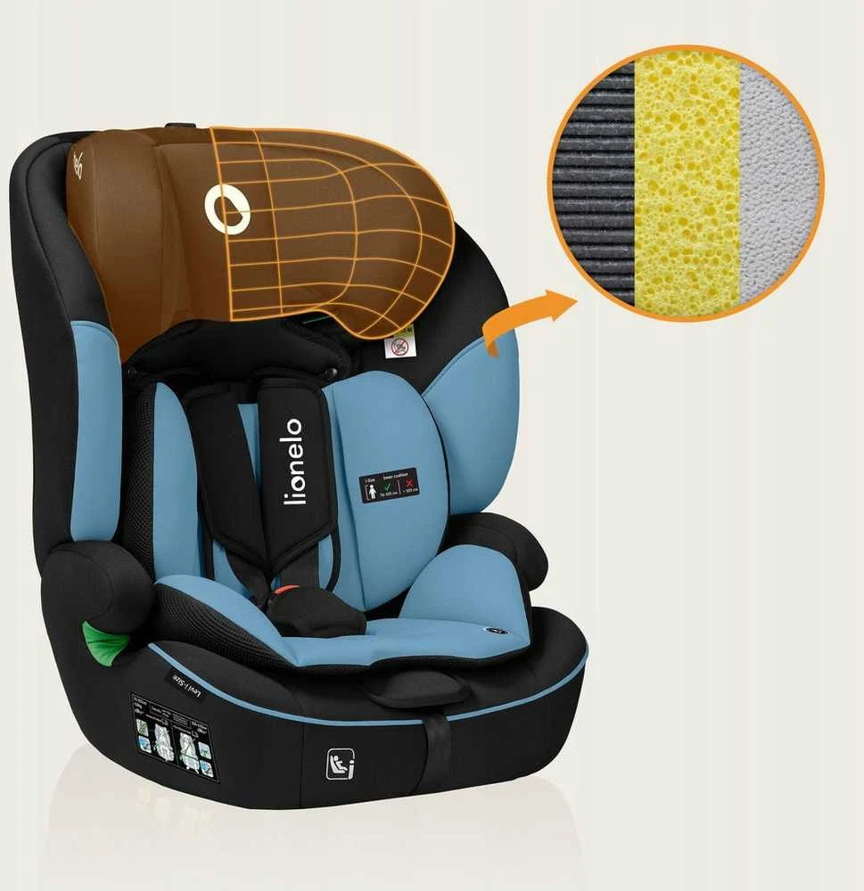 Lionelo Automobilinė kėdutė 76-150 cm 9-36 kg