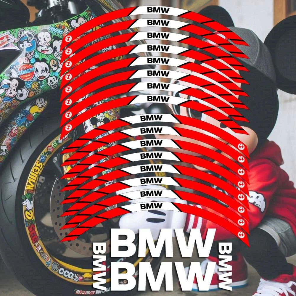 BMW motociklo ratlankių lipdukai