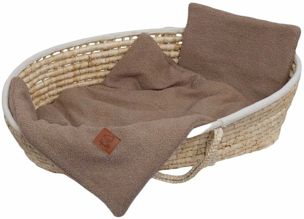 BOUCLE Ėriuko vežimėlio patalynė, izoliuota, pagalvė ir antklodė