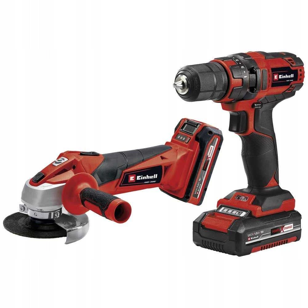 Einhell 18V įrankių rinkinys su šlifuokliu