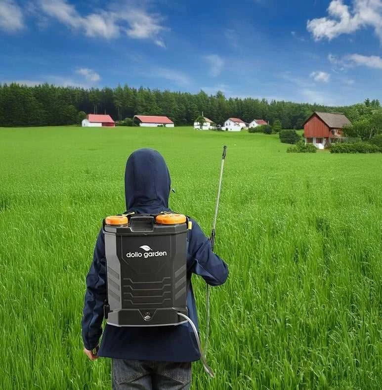 Elektrinis slėginis sodo purkštuvas 16 l su baterija