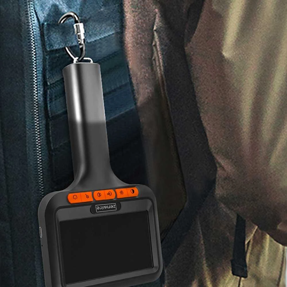 Endoskopinė vamzdžių apžiūros kamera dirbtuvėms su IPS ekranu, USB-C, 5 m