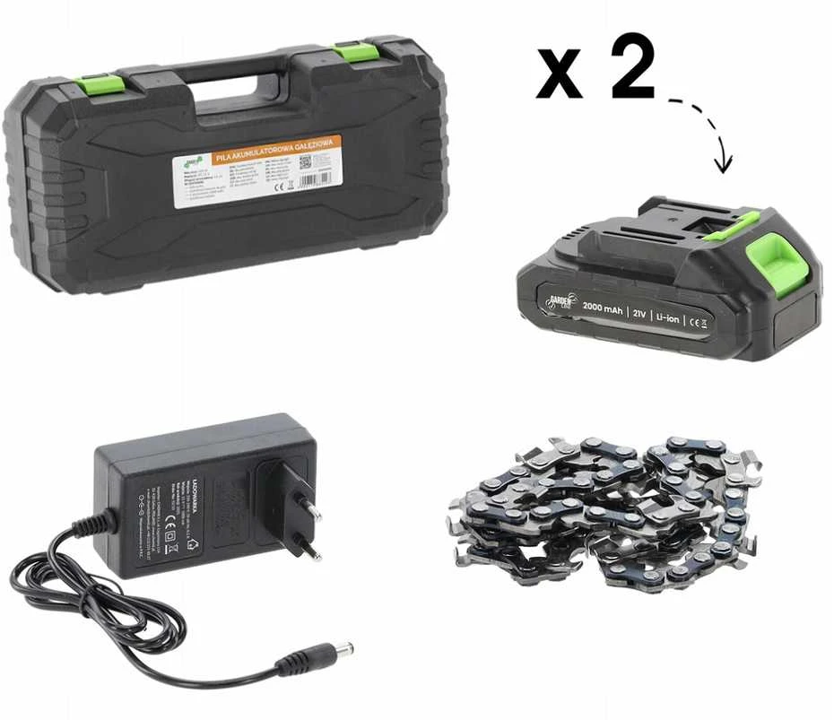 Grandininis pjūklas 21V 600W akumuliatorinis mini pjūklas šakoms