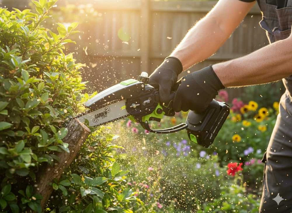 Grandininis pjūklas 21V 600W akumuliatorinis mini pjūklas šakoms